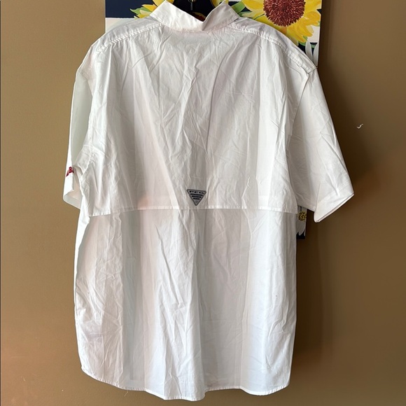 Columbia Men's White Shirt with Alabama Embroidered Logo M - Picture 8 of 9
